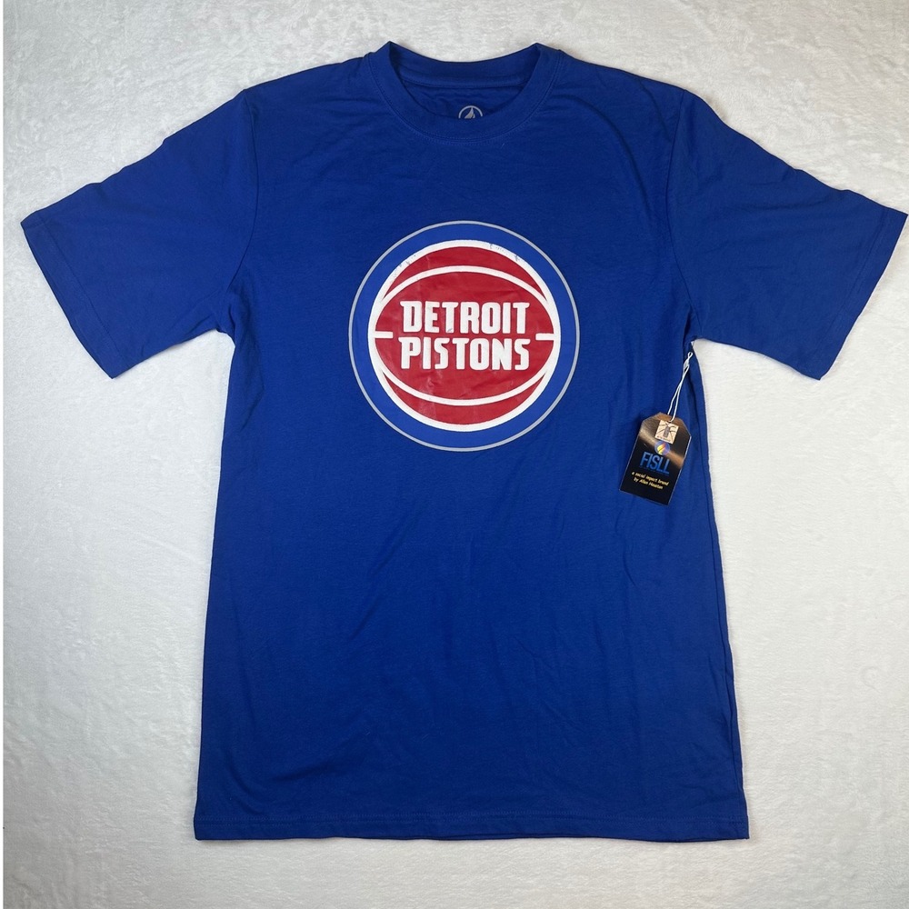 FISLL NBA Detroit Pistons Royal Blue Team Color Tee NBA Mens Medium NWT